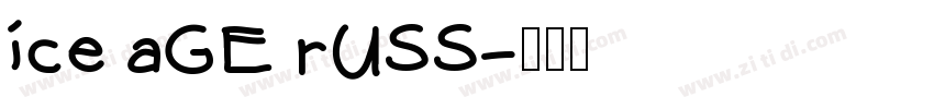 ice aGE rUSS字体转换